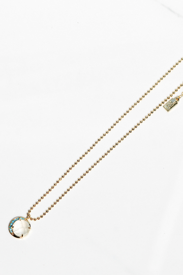ASTRO NECKLACE- RAINBOW MOONSTONE
